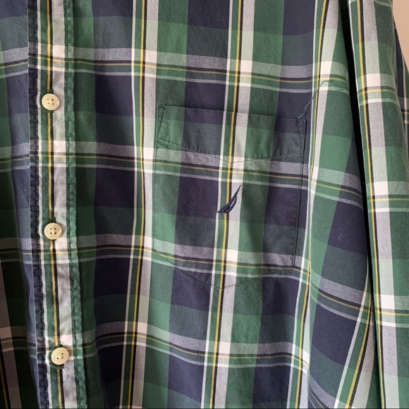 Nautica 80's Two-Ply Cotton button down men's shirt. 3XL - Picture 2 of 12